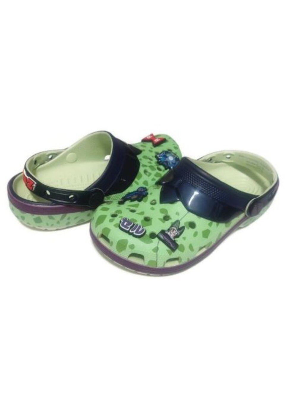 CROCS Dragon Ball Z Cell Classic Clog Mens 6 Womens 8 Sandals Croslite Green NWT - Picture 12 of 12